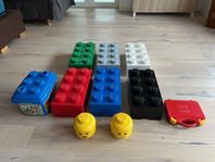 Förvaringslådor Lego inkl färgsorterat Lego 8 kg