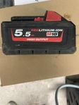 Milwaukee M18 5.5 High output batteri 