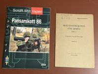 Försvarets instruktionsbok Pansaskott 86 Lvksp & 20mm Ivaka