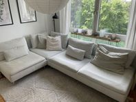 Vit Söderhamn soffa 3-sits+divan