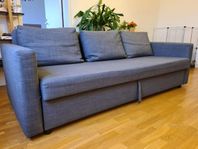 IKEAs Friheten ljusgrå soffa/bäddsoffa, Fri hemkörning