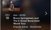 2 platinum-biljetter till Bruce Springsteen 