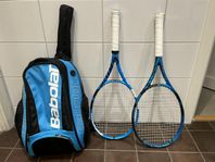 babolat tennis rackets + ryggsäck