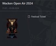 Biljett: Wacken Open Air 2024