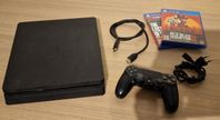 PlayStation 4 Slim (500GB) + 2 Spel