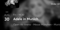 1x biljett till Adele konsert 30/8 i München 