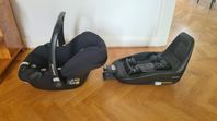 Babyskydd Maxi cosi med bas isofix