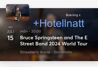 Springsteen - 2st Främre Stå 15/7 inkl Hotellrum