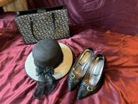hatt, väska och sko