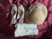 hatt, sko, väska
