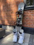 Burton snowboard och Burton boots stl. 46.5