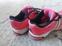 Pink Adidas running shoes