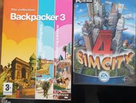 pcspel backpacker (3cdskivor). simcity