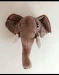 elefanthuvud till barnrummet, väggdekoration 