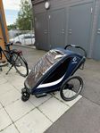 CYKELVAGN HAMAX BREEZE TWIN BLÅ/VIT