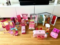 Barbiehus med massor av tillbehör