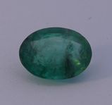 Emerald 1.20 Carat Zambia oval cut loose gemstone