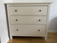 IKEA HEMNES byrå med tre lådor, vit