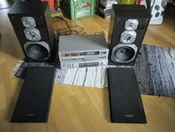 Stereo-paket. JVC Reciever/Kassettdäck + Technics Speaker.