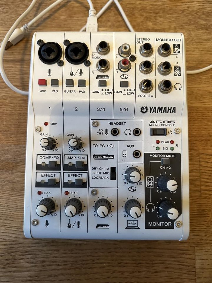 Yamaha AG06 Mixer/USB Ljudkort