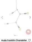 Audo Franklin Chandelier Pendel Vit 