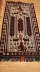 äkta handknuten Persisk figural matta