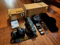 Nikon D500 och Nikon AF-S NIKKOR 200–500mm f/5.6E ED VR