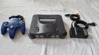 Nintendo 64 NUS-001 (som ny!) inkl. kablar och ny kontroll