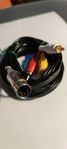 komposit kabel till Commodore 64/128 Vic 20, Atari, SVI