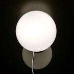 Bordslampa, Fönsterlampa märkta IKEA Fado i frostat glas