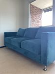 3-sits sammet soffa