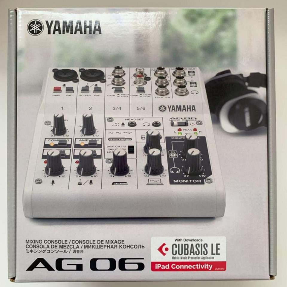 Yamaha AG06 USB studio mixer 