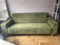 Grön 3-sits soffa