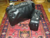 2 resväskor från 80-talet i skinn