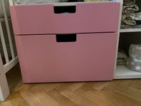 2 lådor med rosa fronter, STUVA