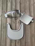 Stokke babyset med bricka (storm grey)