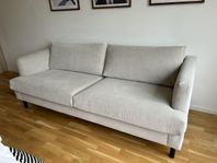 Beige 3-sits soffa 