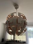 Ikea pendant lamp (white & copper)