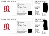 2st biljetter till tornerspel Visby eldspel 2024-08-10