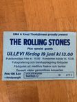 Biljett från Rolling Stones koncert 1982