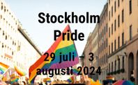 2 biljetter till Stockholm Pride, 18-26 år eller Student