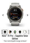 Fēnix 7X Pro Sapphire Solar Edition