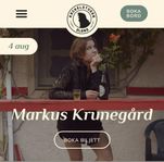 2 biljetter Markus Krunegård - Kackelstugan