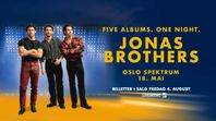2 biljetter till Jonas Brothers konsert i Oslo