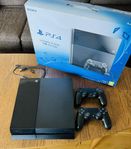 Playstation 4 - 1 TB inkl 2 handkontroller 