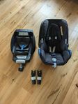 Maxi-Cosi Cabriofix babyskydd, isofix bas, fäste barnvagn