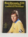 Program Pingis Bordtennis SM Waldner 1993