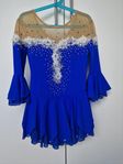 konståkning klänning blå