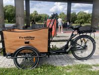 Evobike cargo classic natural wood 