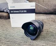 Sigma 14-24mm f/2.8 dg art Canon EF